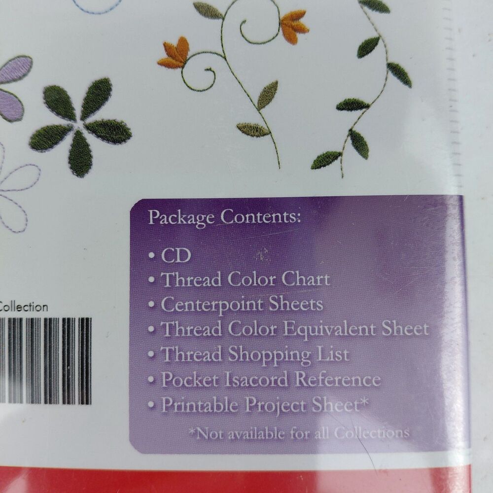Studio Bernina Creative Genes CD Floral Collection #1 For Denim 2006 New - Picture 7 of 9